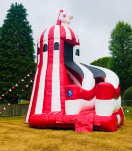 inflatable Helter Skelter slide