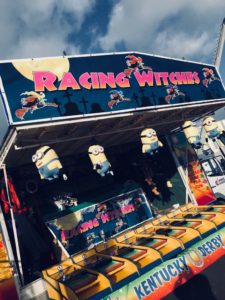 racing witches roll and bowl halloween hire