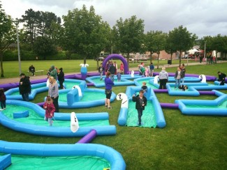 miniature golf inflatable