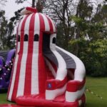helter skelter inflatable slide