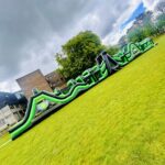 full length toxic assault course inflatable