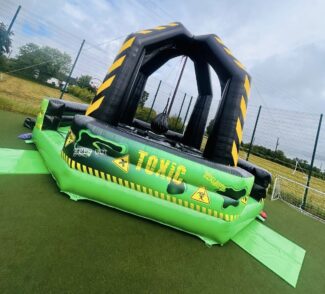 toxic wrecking ball inflatable game